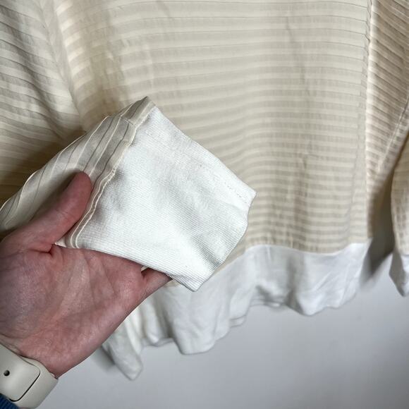 rag & bone Cream Striped Blouse LAST CALL - Picture 4 of 5